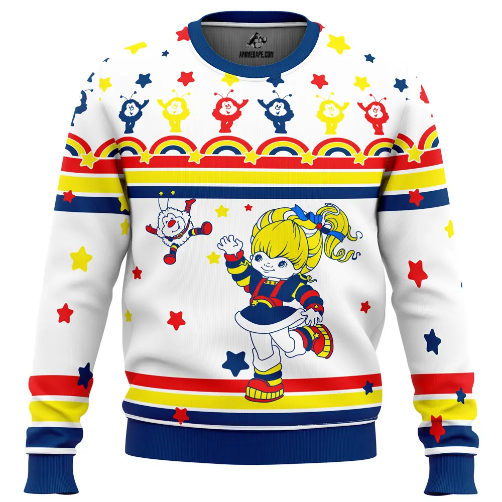 Rainbow brite ugly christmas sweater